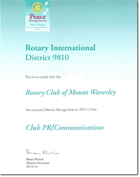 Club PR/Communications