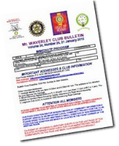 Current Club Bulletin